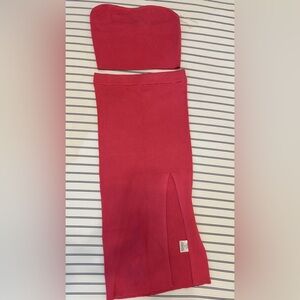 Pink skirt set